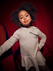 Mayoral Junior Girl Beige Knitted Dress (3Y-8Y)