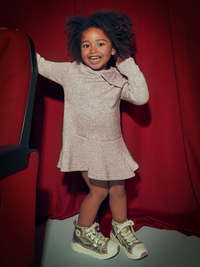 Mayoral Junior Girl Beige Knitted Dress (3Y-8Y)