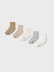 Mayoral Neutral Unisex Socks - 6 Pack (3M-12M)