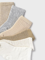 Mayoral Neutral Unisex Socks - 6 Pack (3M-12M)