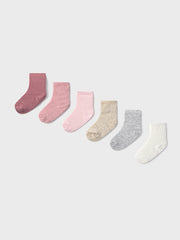 Mayoral Baby Girl Pink Socks - 6 Pack (3M-12M)