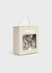 Mayoral Baby Girl Bow Booties - Cream