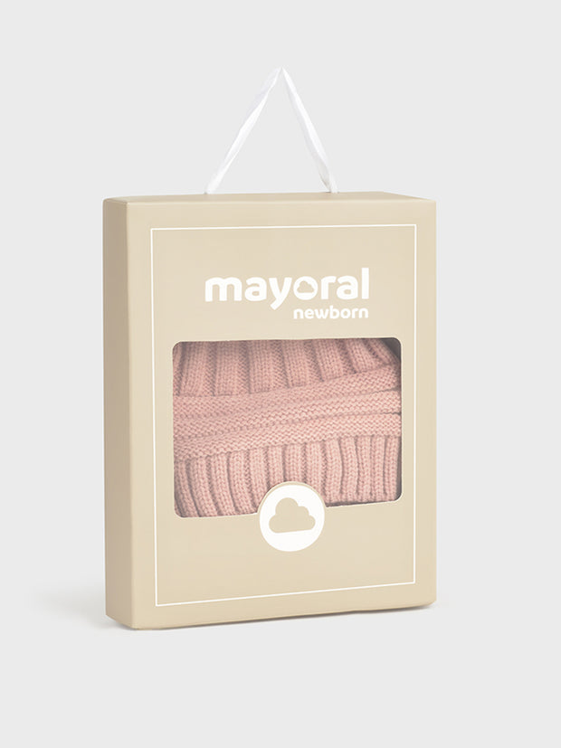 Mayoral Baby Girl Pink Hat & Gloves Set (3M-12M)