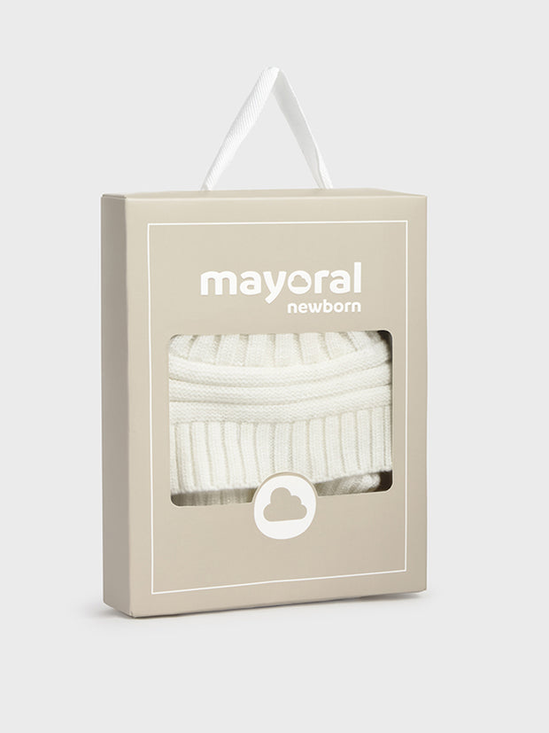 Mayoral Baby Girl Cream Hat & Gloves Set (3M-12M)
