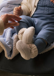 Mayoral Baby Knitted Booties - Cream