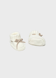 Mayoral Baby Knitted Booties - Cream