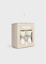 Mayoral Baby Knitted Booties - Cream