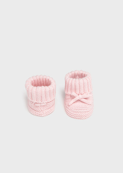 Mayoral Baby Knitted Booties - Pink