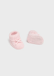 Mayoral Baby Knitted Booties - Pink