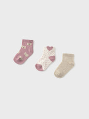 Mayoral Toddler Girl Pink Socks - 3 Pack (12M-4Y)