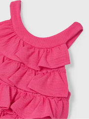 Mayoral Junior Girl Coral Paradise Playsuit