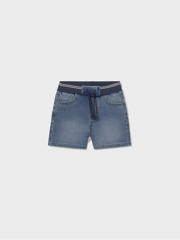 Mayoral Toddler Boy Soft Denim Shorts With Drawstring