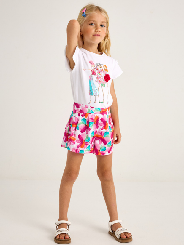 Mayoral Junior Girl Printed Shorts