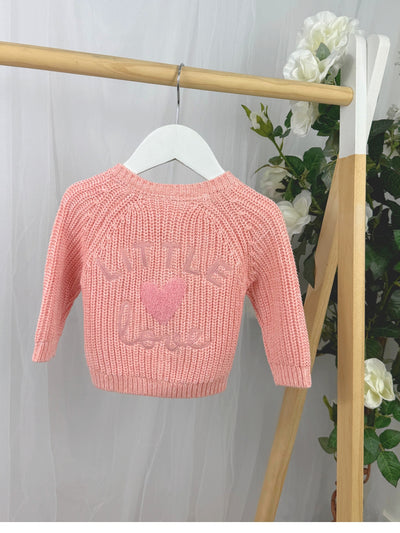 Baby 'Little Love' Pink Cardigan (0M-12M)