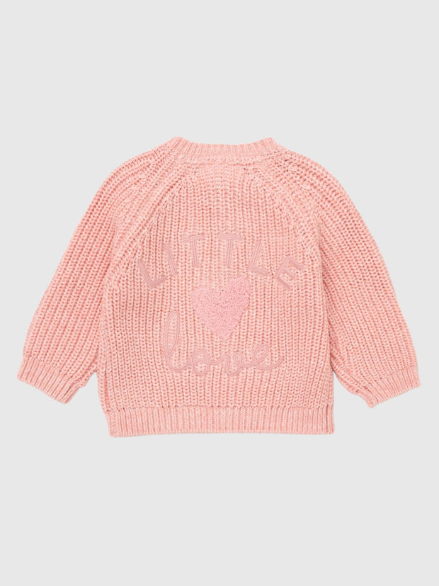 Baby 'Little Love' Pink Cardigan (0M-12M)