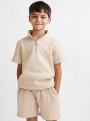 Harris Kids Boys 'Dougie' Short Set - Beige