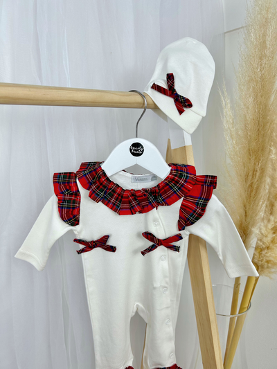 Festive Babygrow & Hat Set - 2 Colours