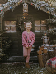 Name It Girls Pink Christmas Sweatshirt (9M- 5Y)