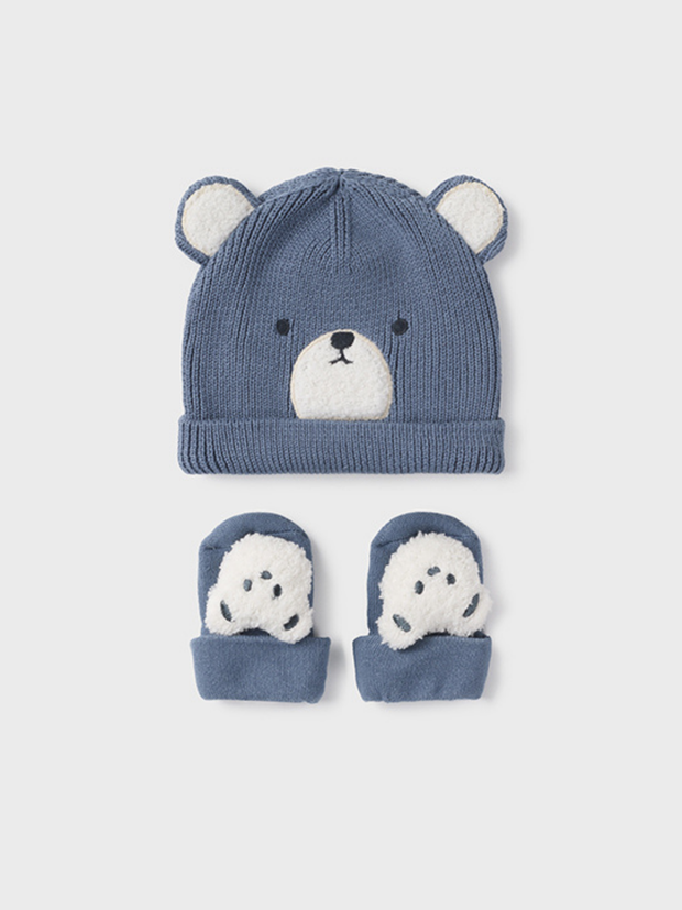 Mayoral Teddy Hat & Socks Set - 3 Colours