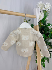 Pex Boys 'Benny' Cardigan (0M - 12M) - Natural