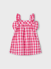 Mayoral Junior Girl Pink Gingham Dress