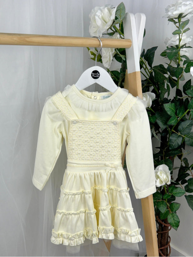 Mintini Girls Ivory Pearl Pinafore (12M - 5Y)