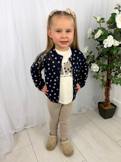 Mayoral Toddler Girl Black Polka Dot Outfit Set (12M-4Y)