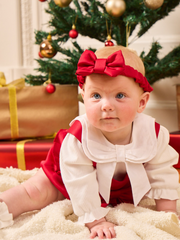 Caramelo Kids Baby Girl Red Romper (0M - 24M)