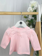 Mintini Girls Pink Top & Sparkly Bloomers (3M-2Y)