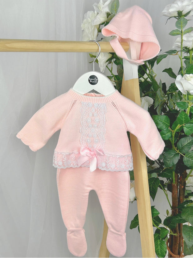 Pex Baby Girls 'Florence' Pink Outfit Set (NB-6M)