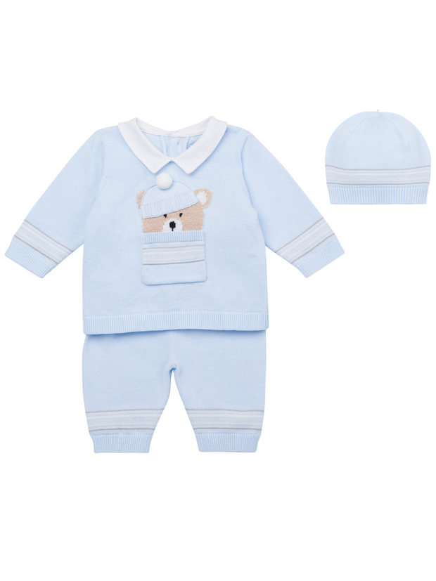 Emile et Rose Hudson Knitted Teddy Outfit - 2 Colours