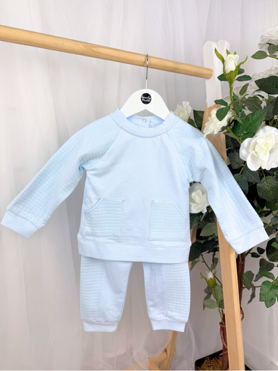 Mintini Boys Blue Jumper & Joggers Set (12M-5Y)