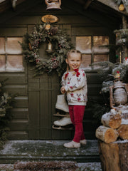 Name It Girls Cream Reindeer Christmas Sweatshirt (9M- 5Y)