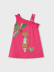 Mayoral Junior Girl Coral Paradise Dress