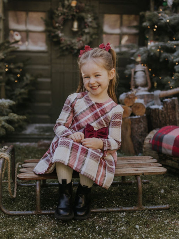 Mayoral Junior Girl Red Tartan Dress (3Y-8Y)