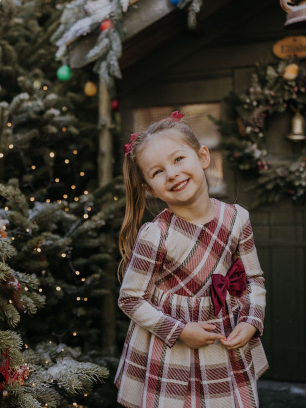 Mayoral Junior Girl Red Tartan Dress (3Y-8Y)