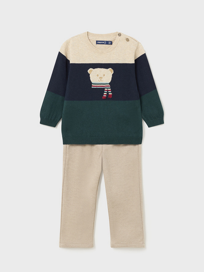 Mayoral Toddler Boy Polar Bear Jumper & Trousers Outfit Set