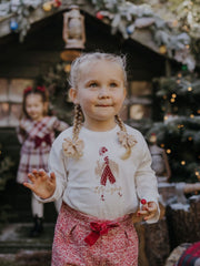 Mayoral Junior Girl 'Unique' Long Sleeve Top (3Y-8Y) - Red