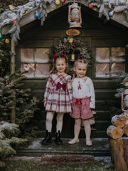 Mayoral Junior Girl Red Tweed Shorts (3Y-8Y)