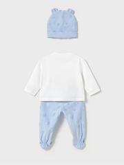 Mayoral Baby Boy Blue and White Outfit Set