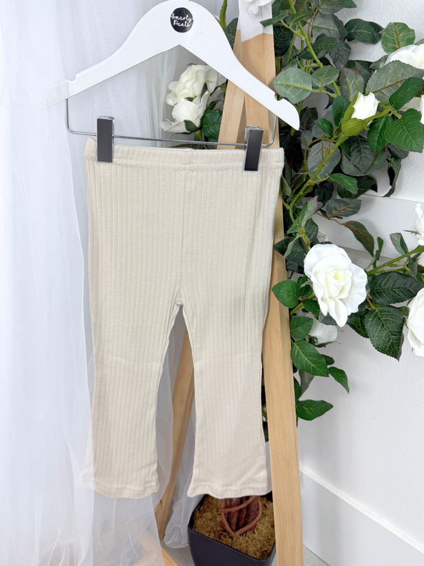 Girls 'Always Smiling' Beige 3 Piece Gilet Outfit Set (12M-5Y)