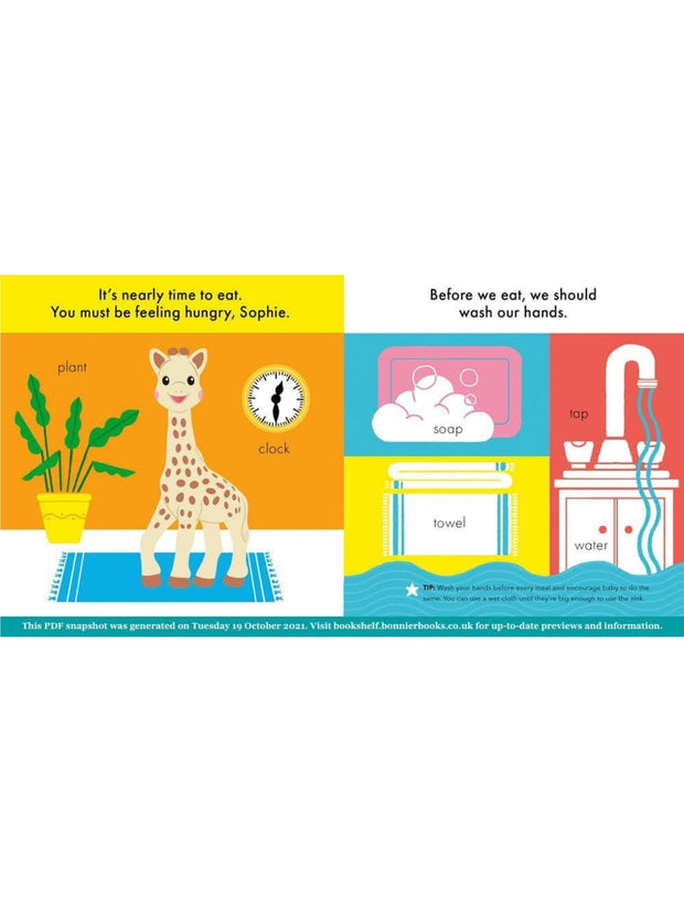 Sophie the Giraffe Book 'Sophie Has lunch'