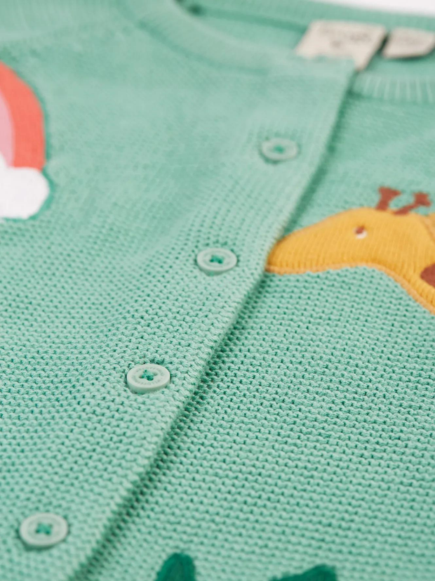 Frugi Organic Cotton Colby Cardigan - Giraffe