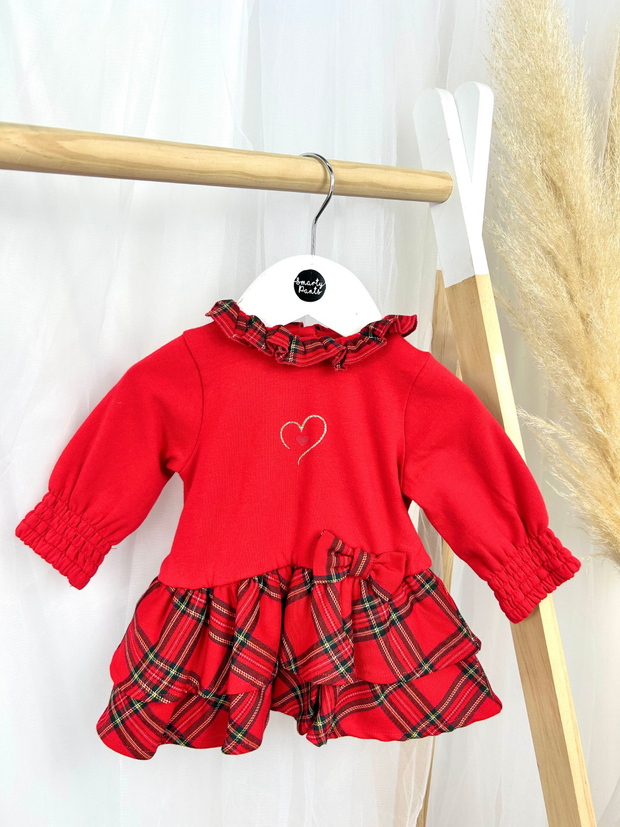 iDo Baby Girl Red Tartan Dress