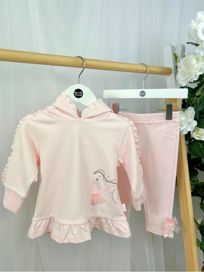 Tutto Piccolo Toddler Girl Pink Ballerina Jumper & Legging Set (12M-4Y)