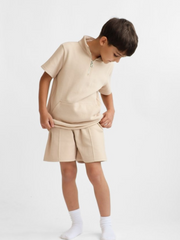 Harris Kids Boys 'Dougie' Short Set - Beige