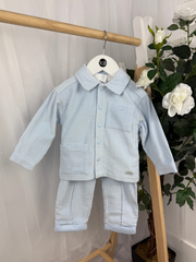 Mintini Boys Blue Corduroy 3-Piece Set (12M - 5Y)