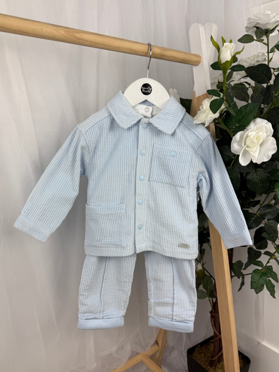 Mintini Boys Blue Corduroy 3-Piece Set (12M - 5Y)