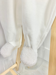 Cream Sheep Front-Fastening  Babygrow