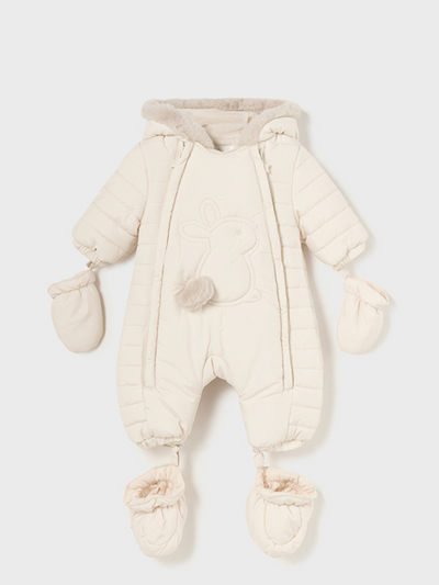 Mayoral Unisex Bunny Snowsuit